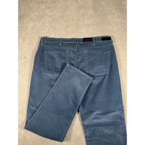 Dunning Pants Men 40/34 Blue Corduroy Performance Golf‎ 5 Pocket Stretch New